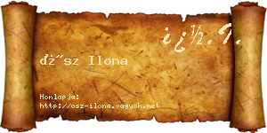 Ősz Ilona névjegykártya